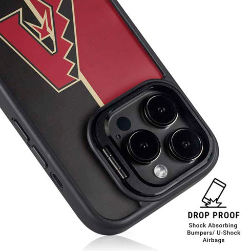 MLB Arizona Diamondbacks Split iPhone 14 Pro Kickstand Case